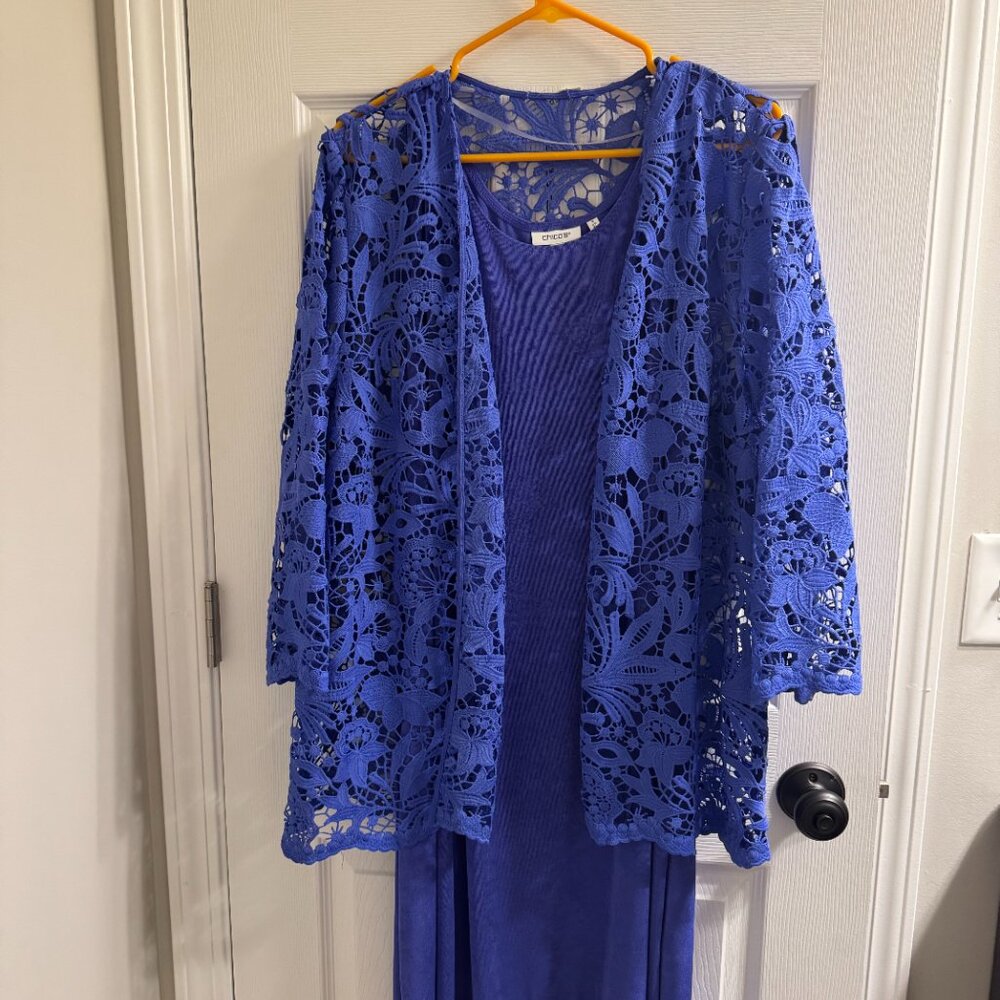 Chico's Lace Dress w/ Cardigan NWT